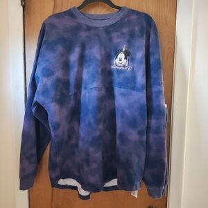 Disney Tie-Dye Mickey Mouse Crewneck Sweatshirt.  Size Large